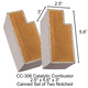 CC-306 Set of Two Rectangular Uncanned 2.5" x 5.6" x 3" Catalytic Combustor