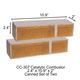 2.4" x 10.9" x 2" Rectangular Canned Catalytic Combustor CC-307 (Set of 2)