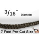 3/16" rope gasket