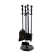 Minuteman Bolton Mini Fireplace Tool Set in Black