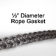 1/2 Inch Fiberglass Rope Gasket for wood stoves
