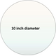 Pyroceram custom circular cut 10 inch ceramic glass