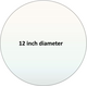 Pyroceram custom circular cut 12 inch ceramic glass