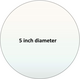 Pyroceram custom circular cut 5 inch ceramic glass