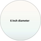 Pyroceram custom circular cut 6 inch ceramic glass