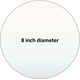 Pyroceram custom circular cut 8 inch ceramic glass