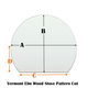 Vermont Elm Wood Stove specialty cut pyroceramic glass