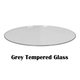 Grey Tempered Glass Circle Pattern