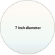 Pyroceram custom circular cut 7 inch ceramic glass