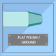 Flat Polished Edge Tempered Glass