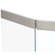 Brushed Steel Hinge Detail Of Modern Tri Panel Screen