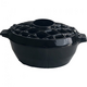 Jet Black Lattice 3QT Large Steamer - 13 × 8 × 6 Inch.