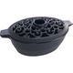 Filigree Black Matte 3QT Large Steamer - 13 × 8 × 5.5 Inch.