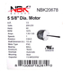 20678 - Hayward HPX11023564 Blower Motor Specifications.