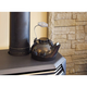 Black Minuteman Cast Iron Humidifying Kettle 2.5 Quarts installed