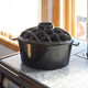 Black Minuteman Lattice Top Steamer - 7.25 x 11 x 6.5 Inch.