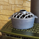 Blue/Black Minuteman Lattice Top Steamer - 7.25 x 11 x 6.5 Inch.