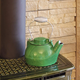 Green Minuteman Cast Iron Humidifying Kettle 2.5 Quarts installed