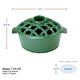 Minuteman Green Lattice Top Steamer - 7.25 x 11 x 6.5 Inch.
