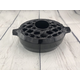 Porcelain coated cast iron Jet Black Lattice 3QT Large Steamer.