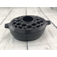 Porcelain coated cast iron Black Matte Lattice 3QT Large Steamer.
