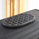 Minuteman Cast Iron Oval Lattice Trivet Black installed