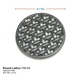 Black Minuteman Round Cast Iron Lattice Trivet dimension