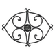 Minuteman Scroll Handforged Wrought Iron Trivet in Black