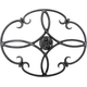 Minuteman Clover Handforged Wrought Iron Trivet in Black