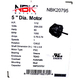 Century/OEV1006 Condenser Motor 1050 RPM 20795 Specifications