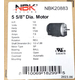 GE/BF-4708 Self Cooled Fan Motor 1725 RPM 20883 Specifications