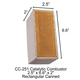Vermont Castings CC-251 Rectangular Canned Catalytic Combustor,  2.5" x 6.6" x 2"