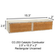 CC-253 Earth Stove Rectangular Uncanned 2.5" x 15.3" x 2" Catalytic Combustor
