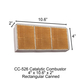 4" x 10.6" x 2" CC-526 Blaze King Rectangular Canned Catalytic Combustor.