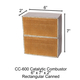 6" x 7" x 2" CC-600 Buck Stove Rectangular Canned Catalytic Combustor