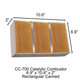 6.9" x 10.6" x 2" Rectangular Canned Catalytic Combustor CC-700 Country Flame