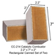 Avalon CC-214 Rectangular Canned Catalytic Combustor, 2.2" x 7" x 2"
