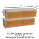 Russo CC-351 Rectangular Canned 3" x 7" x 2" Catalytic Combustor.
