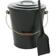 Round Ash Bucket With Cover And Shovel