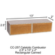 Rectangular Canned Catalytic Combustor CC-257 Country Flame 2.5" x 13" x 2"