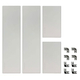 23.5" x 11.5" Rectangular Clear Tempered Glass Wind Guard by Parts