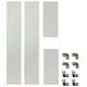 35.5" x 15.5" Rectangular Clear Tempered Glass Wind Guard by Parts