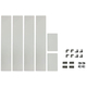 65.5" x 11.5" Linear Clear Tempered Glass Wind Guard by Parts