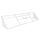 4" Surface Mount 28" to 48" Adjustable Hood Matte Black Hood Has 2 Visible Seams Due To Adjustability | EUCH4S-MB Adjustable Hoods Sketch Surface Mount