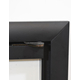 28 7/8" x 23" Brite Black Finish Nightwell Zero Clearance Fireplace Door Fits 28 7/8" W x 23" H Openings | Nightwell-B23 Corner Detail