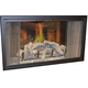 28 7/8" x 23" Brite Black Finish Nightwell Zero Clearance Fireplace Door Fits 28 7/8" W x 23" H Openings | Nightwell-B23