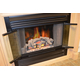 36" x 21" Matte Black Finish Nightwell Zero Clearance Fireplace Door Fits 36" W x 21" H Openings | Nightwell-B35 Nightwell ZC Door Bi-fold Doors Fold in Half for a Beautiful View of the Flames!
