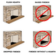 40" x 23 1/2" Textured Black Savannah Masonry Fireplace Door | Savannah-B34 How The Masonry Fireplace Needs To Look Like So The Door Will Work