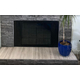 Design Specialties 36" x 21 15/16" Stiletto Zero Clearance Fireplace Door Inside Fit Fits 36" W x 21 15/16" H Openings | Stiletto-B11 Stiletto Zero Clearance Fireplace Door Inside Fit In Matte Black