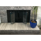 Design Specialties 36" x 21 15/16" Stiletto Zero Clearance Fireplace Door Inside Fit Fits 36" W x 21 15/16" H Openings | Stiletto-B11 Stiletto Zero Clearance Fireplace Door Inside Fit In Matte Black